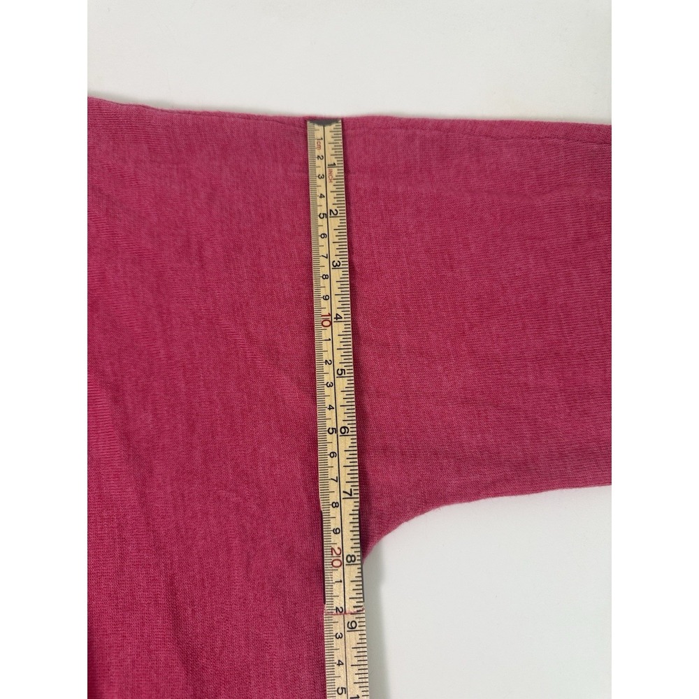 Talbots 100% Merino Wool Sweater 1X Pink Cowl Neck Lightweight Plus NWT - Picture 7 of 10